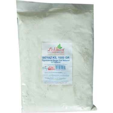 Kaia Life Beyaz Kil Öğütülmüş Doğal Saf Naturel 1000 gr