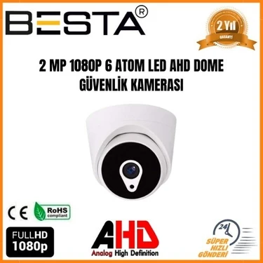 Uravas Store 2 Mp 1080P 6 Atom LED Ahd Dome Güvenlik