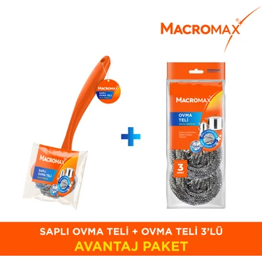 Macromax Saplı Ovma Teli + 3 Yedek