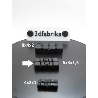 Midi Boy Sonsuz Küp (6X3X1.5) – Sessiz ve Taşınabilir El Oyuncağı, Fidget