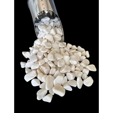 Nadir Peyzaj 3 kg 1-2 cm Dolamit ,dekor Taşı, Beyaz Çakıl Taşı, Süs Taşı, Saksı Süsleme Taşı,