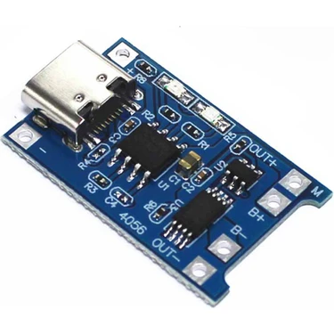 Elektromall TP4056 Lityum Pil Şarj Modülü Type-C - 5