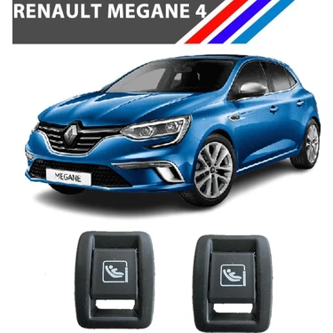 Wkz Renault Megane 4 Arka Koltuk Isofix Kapağı 2 Adetli Set