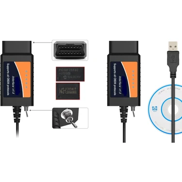 Vgate İcar Usb-Modifiye Edilmiş Kısa Devreli Ford Scan DDT4ALL