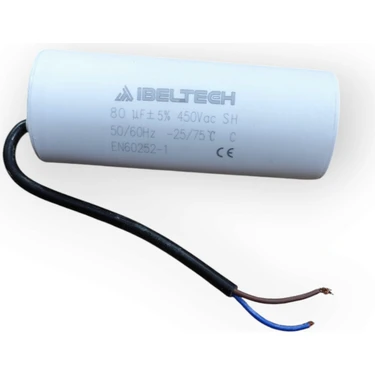 Fdn Ibeltech 80UF 400-450VOLT Ac Daimi Motor Kondansatörü,