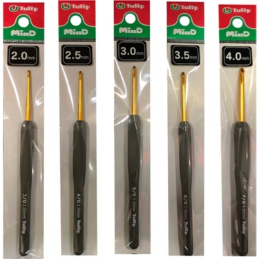Tulip Mind Tığ Seti 5'li Mix 2 mm-2,5 mm-3 mm-3,5 mm-4 mm