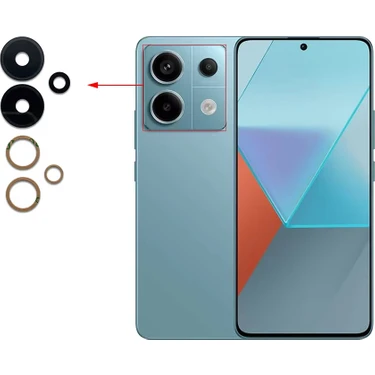 fodos Xiaomi Uyumlu Redmi Note 13 Pro 4g Kamera Lensi Cam 23117RA68G,