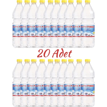 Autofresh Saf Su 1 Lt 20'li Paket Distile Su Safsu 20 Adet Akü Ütü