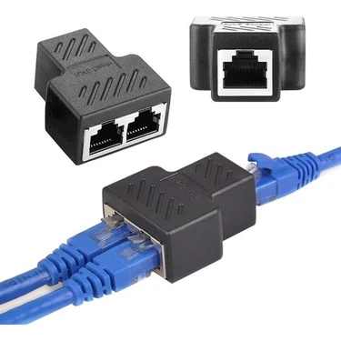 Powermaster PM-26130 Ethernet RJ45 To 2x Çoklayıcı Dişi Splitter