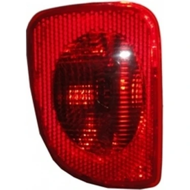 Pleksan 2014 - 2018 Renault Kangoo Arka Tampon Reflektörü Sol Kırmızı - Sisli (Pleksan) (Oem