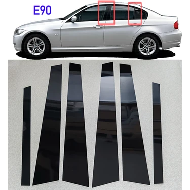 Vagparts Bmw E90 Cam Kapı Direği Kaplama - Bmw E90 Direklerde Çizik