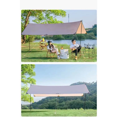 Shufa Glamping 500*300CM Tarp Güneş ve Rüzgar Koruma